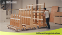 Maximize Efficiency with Customizable Modular Wooden Transport Carts! TA120.240