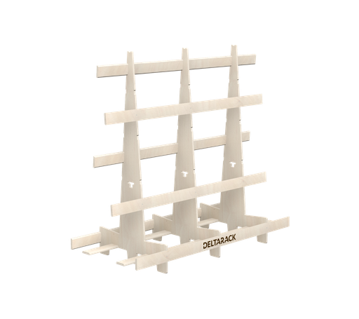 [SR80.8.180/3] Houten Glasbok - SR80.180 (Intensief gebruik, 3 Staanders, 149 cm (SR))