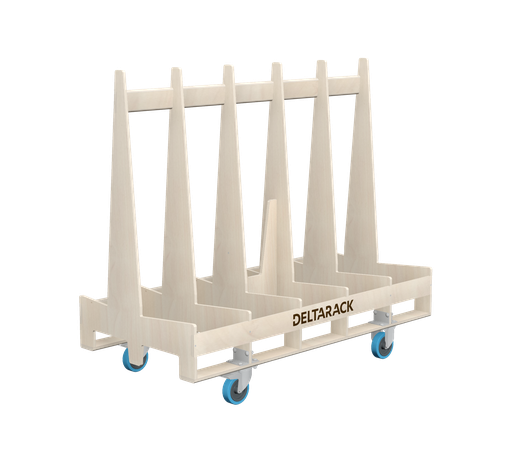 [TG74.150.125SBF] Carros de transporte para planchas - TG74.150 (5, 6 Montantes, 2 Frenos Giratorios, 2 Fijos, 125 mm, 101 cm (SG))