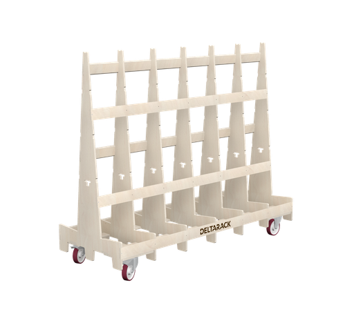 [TR80.220.160SBF] Chariot porte-panneaux - TR80.220 (8, 7 Montants, Pas de plinthe, 2x Rupture Pivotante, 2x Fixe, 160 mm, 149 cm (SR))