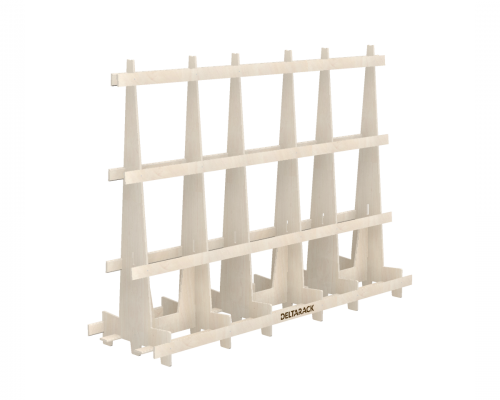 [WA80.10.300/6] Houten Transportbok - WA80.300 (Intensief gebruik, 6 Staanders, 199 cm (WA))