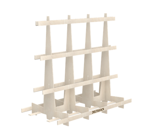 [WA120.10.240/4] Houten Transportbok - WA120.240 (Intensief gebruik, 4 Staanders, 199 cm (WA))