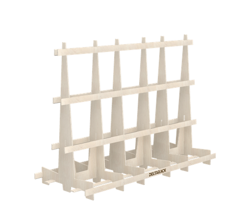 [WA120.10.300/6] Houten Transportbok - WA120.300 (Intensief gebruik, 6 Staanders, 199 cm (WA))