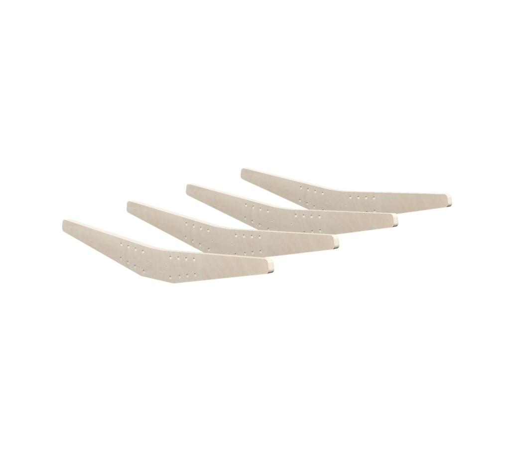 Support cantilever, lot de 4