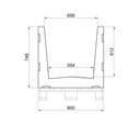 Euro Pallet U Transport Rack - SUP80.110