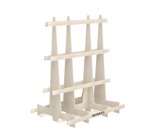 [WA120.10.180/4] Houten Transportbok - WA120.180 (Intensief gebruik, 4 Staanders, 199 cm (WA))