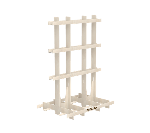 [WT120.10.180/4] Houten Transportbok - WT120.180 (10, 4 Staanders, 233 cm (WT))